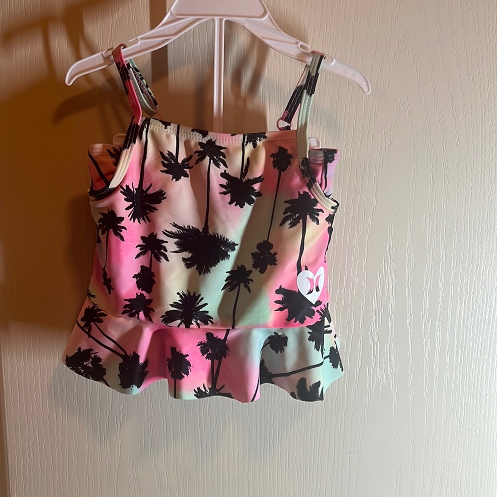 Cute Tropical toddler girls swim set